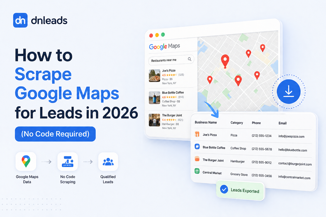 How to Scrape Google Maps for Leads in 2026 (No Code Required)
